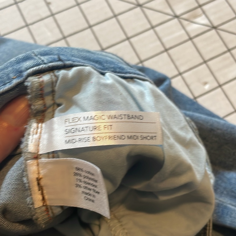 Lane Bryant flex magic waistband mid rise boyfriend jean shorts size 22 - Picture 4 of 7